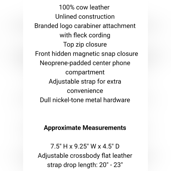 Rag&Bone Passenger Perforated 100%Cow Leather Crossbody Bag Light Sand/Taupe - Picture 13 of 16